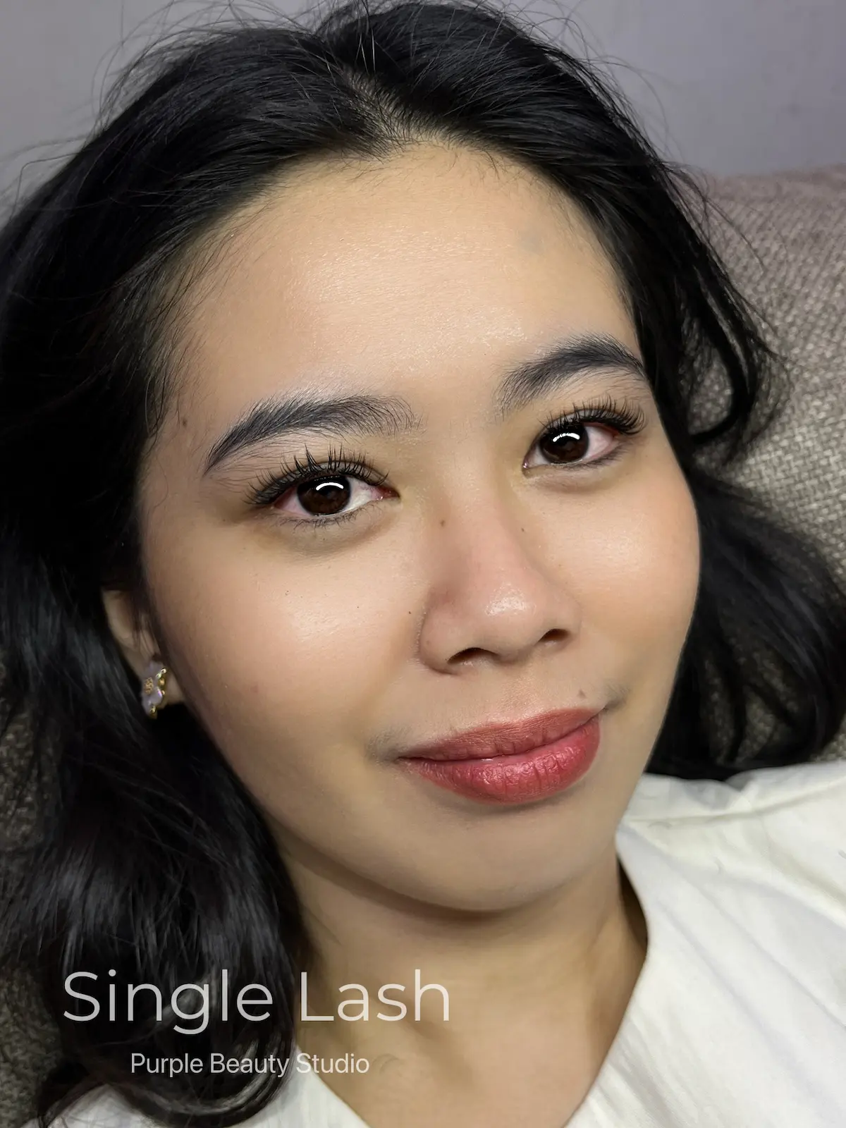 Hasil eyelash extension Purple Beauté