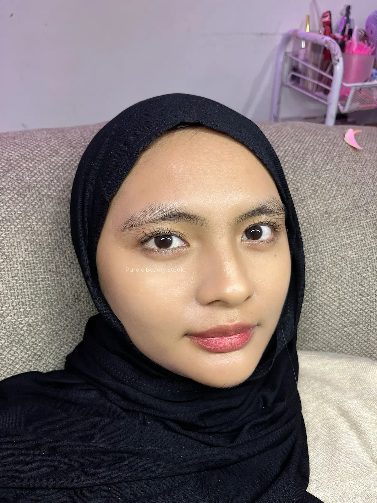 Hasil eyelash extension Purple Beauté